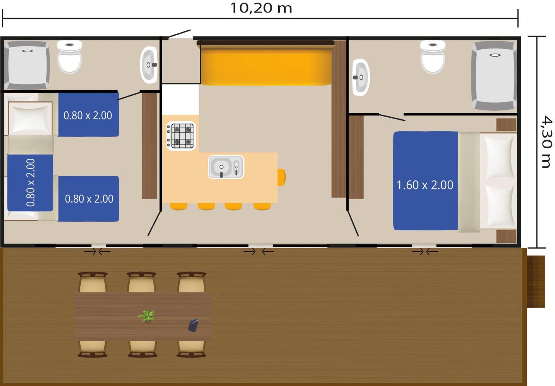 Easyatent Mobile Home Bijela Uvala Mugeba Room photo